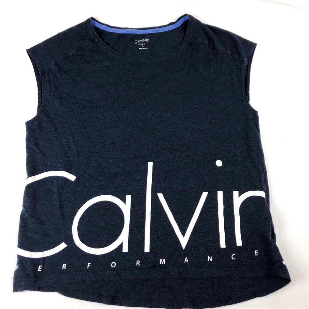 Navy Calvin Klein Performance Tank